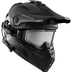 CKX Titan Electric Combo Carbon Modular Winter Helmet (Matte Carbon)