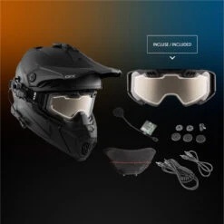CKX Titan Air Flow Electric Combo Solid Modular Winter Helmet (Matte Black) -Camso shop 17881992475ebb6fb39ccca1589342131 39457.1590504433