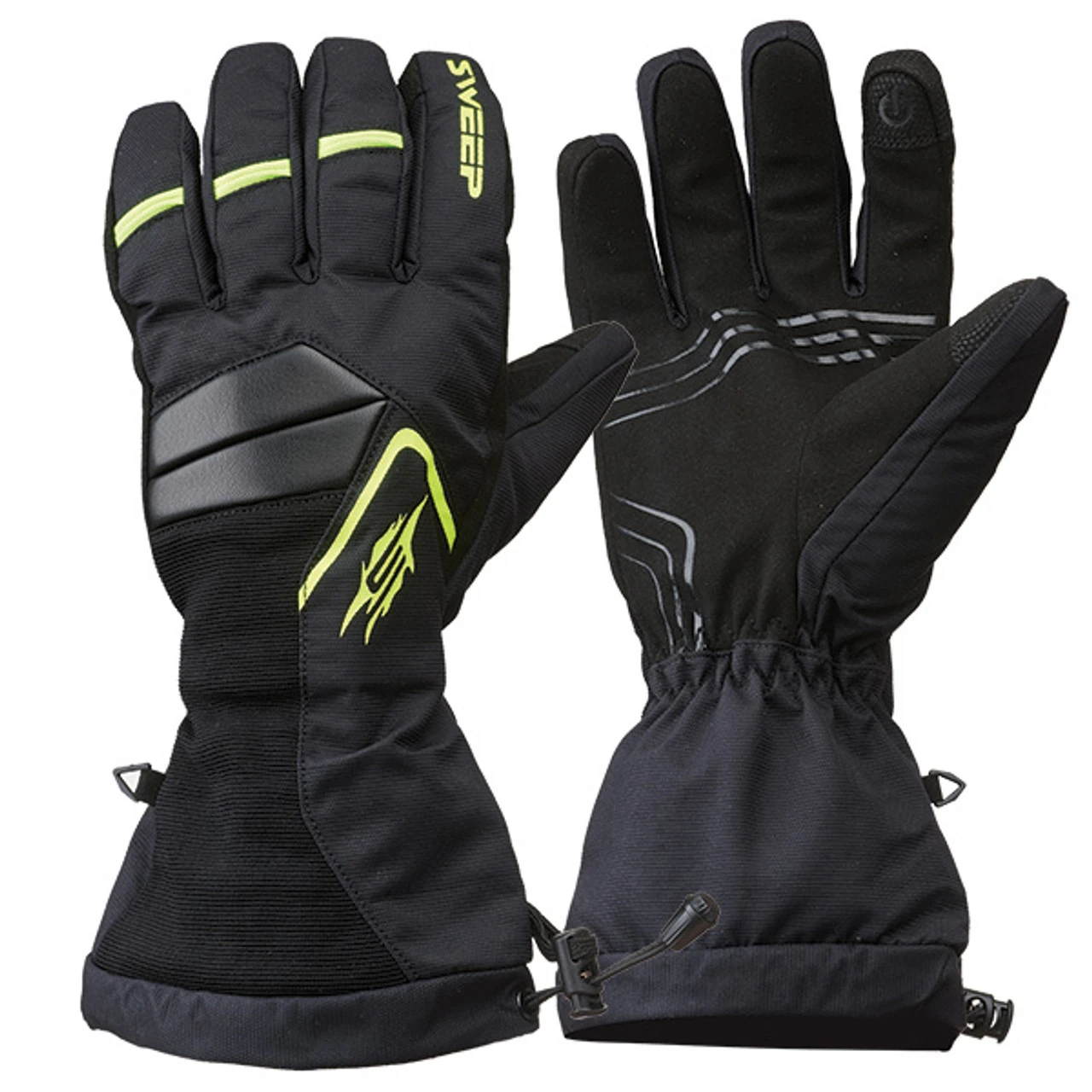 Sweep Scout Gloves (Black/Hi-Vis) 3 Sweep Scout Gloves (Black/Hi-Vis)