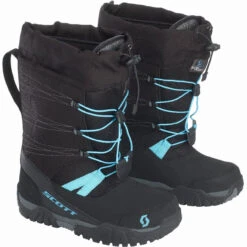 Scott Womens R/T Boots (Black/Bright Blue)