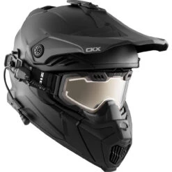 CKX Titan Air Flow Electric Combo Solid Modular Winter Helmet (Matte Black)