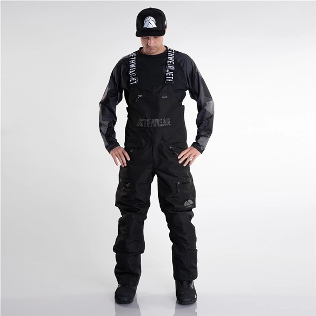 Jethwear Insulated Bib Pants (Black) 3 Jethwear Insulated Bib Pants (Black)